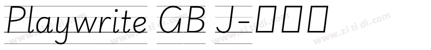 Playwrite GB J字体转换